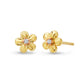Nature's Wonder 9ct Solid Gold Forget-Me-Not Stud Earrings with Diamonds