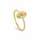 Nature's Wonder 9ct Solid Gold Forget-Me-Not Ring with Diamond