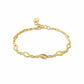 Past Present Future® 9ct Solid Gold Multi-Link Bracelet with Diamonds