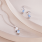 Promises 9ct Solid White Gold Pendant with Aquamarine Bridal Set