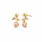 Vine of Life Gold and Diamond Stud Earrings