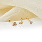 Tree of Life® Gold and Diamond Trio Piercing Stud