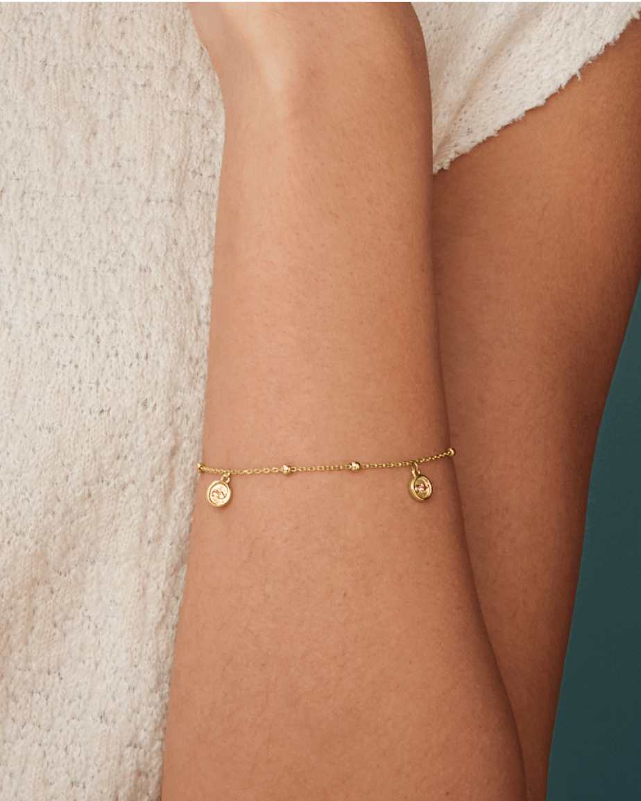 Insignia 9ct Solid Gold Drop Bracelet