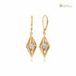 Watching Chamber Gold and Caged Pearl Earrings