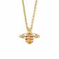 Honey Bee Gold and Citrine Pendant