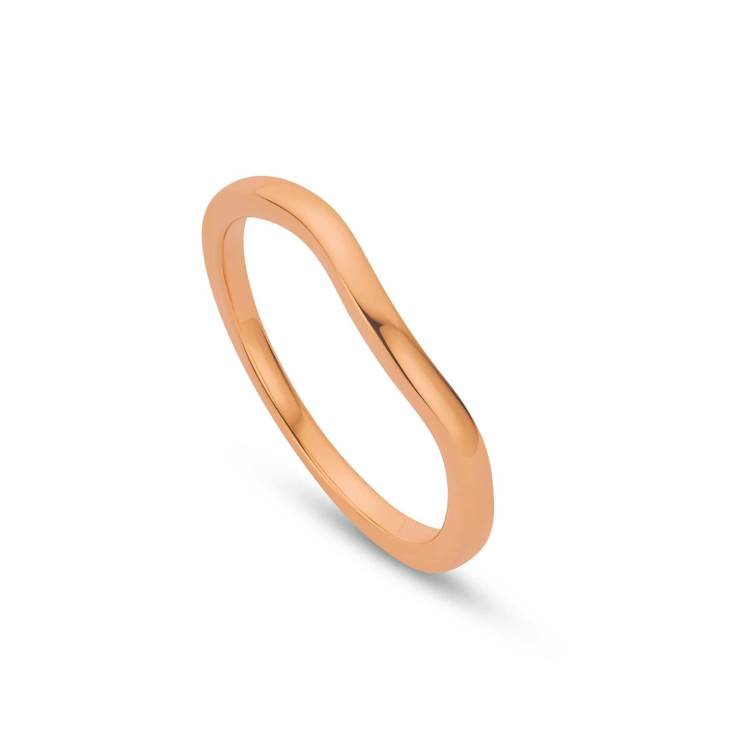 9ct Rose Gold Past Present Future Wedding Ring