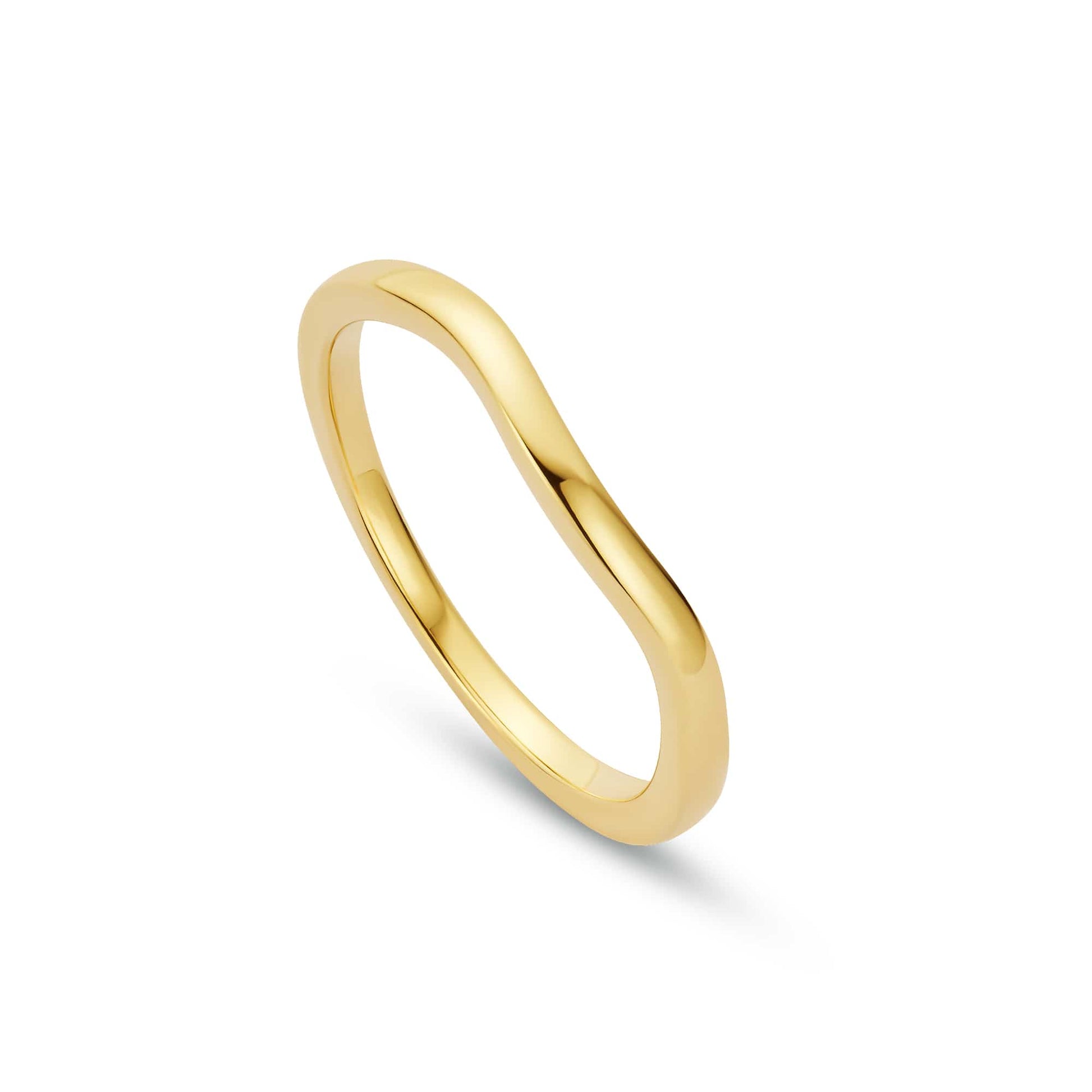 18ct Yellow Gold Past Present Future Wedding Ring