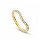 18ct Yellow Gold Past Present Future Wedding Ring with Lab-Grown Diamonds