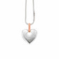 Cariad® Sterling Silver Big Heart Pendant with Diamond