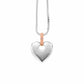Cariad® Sterling Silver Big Heart Pendant with Diamond
