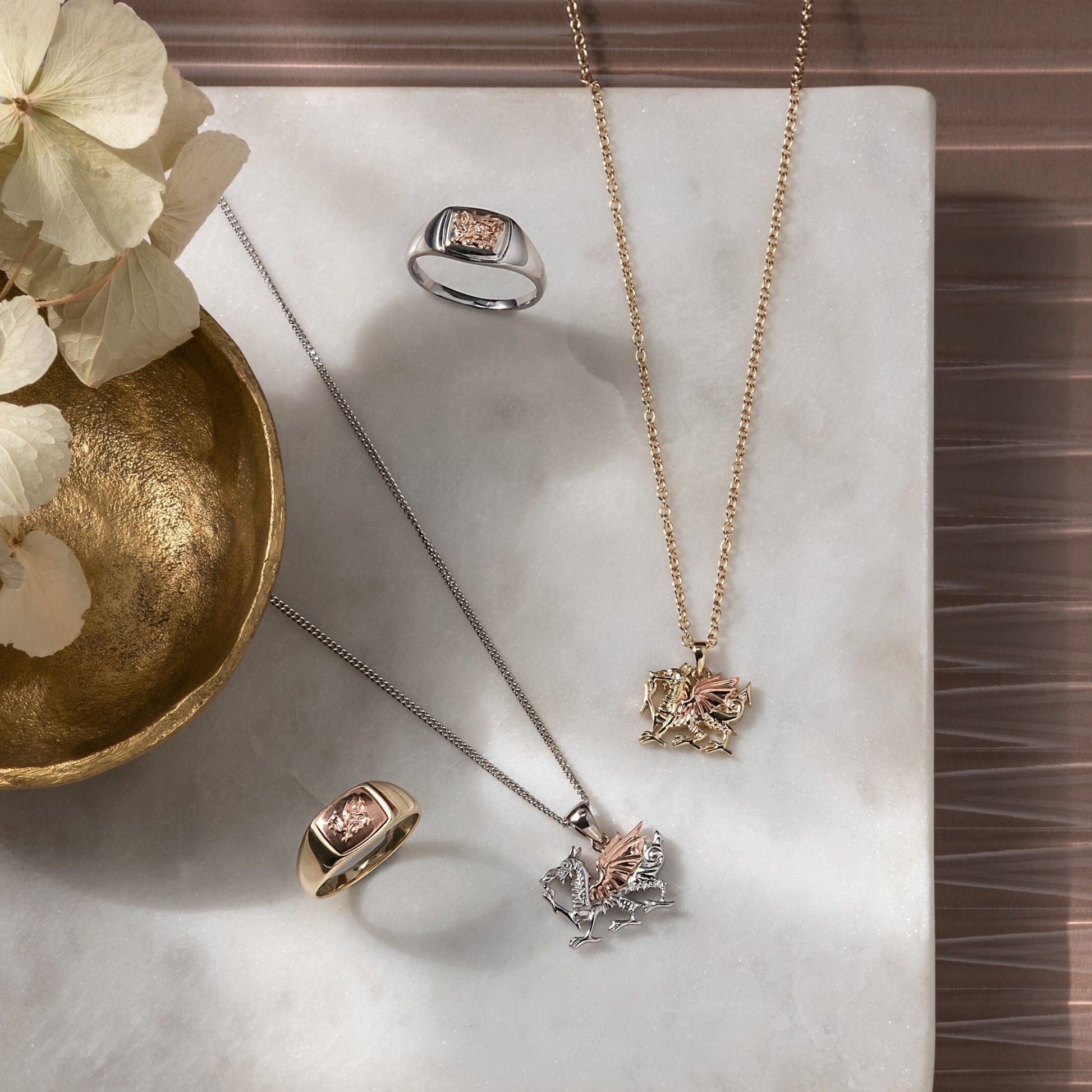 Royal Clogau® Sterling Silver Welsh Dragon Pendant