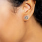 Nature's Wonder Sterling Silver Daffodil Stud Earrings