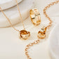Insignia 9ct Solid Gold Linked Ring Necklace