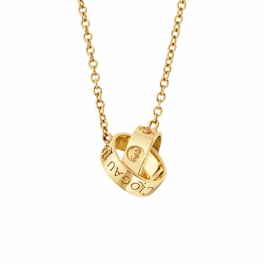 Insignia 9ct Solid Gold Linked Ring Necklace
