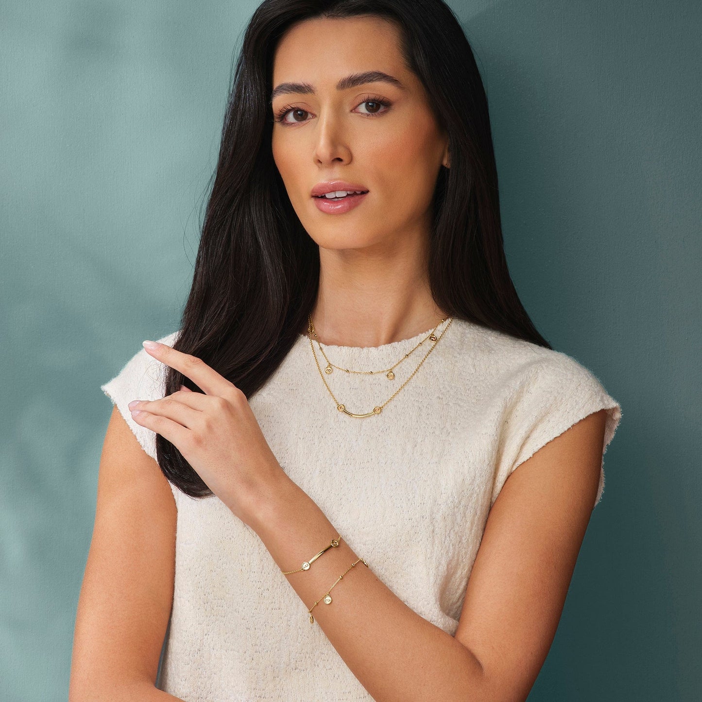 Insignia 9ct Solid Gold Drop Bracelet