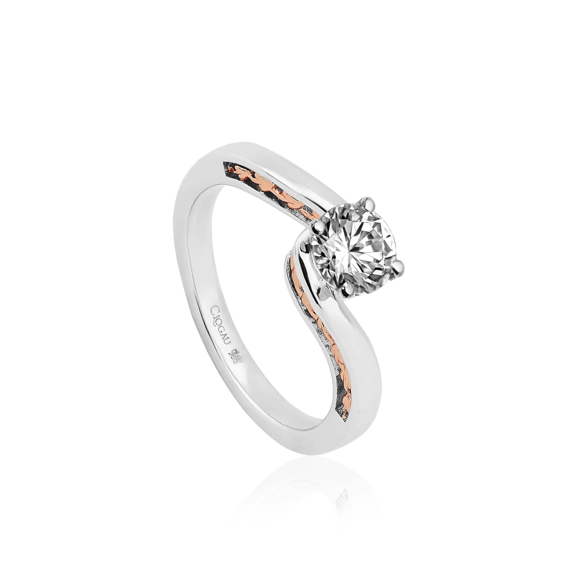 18ct White Gold Forever Fairy-Tale Engagement Ring with 0.7ct Round Brilliant Cut Diamond