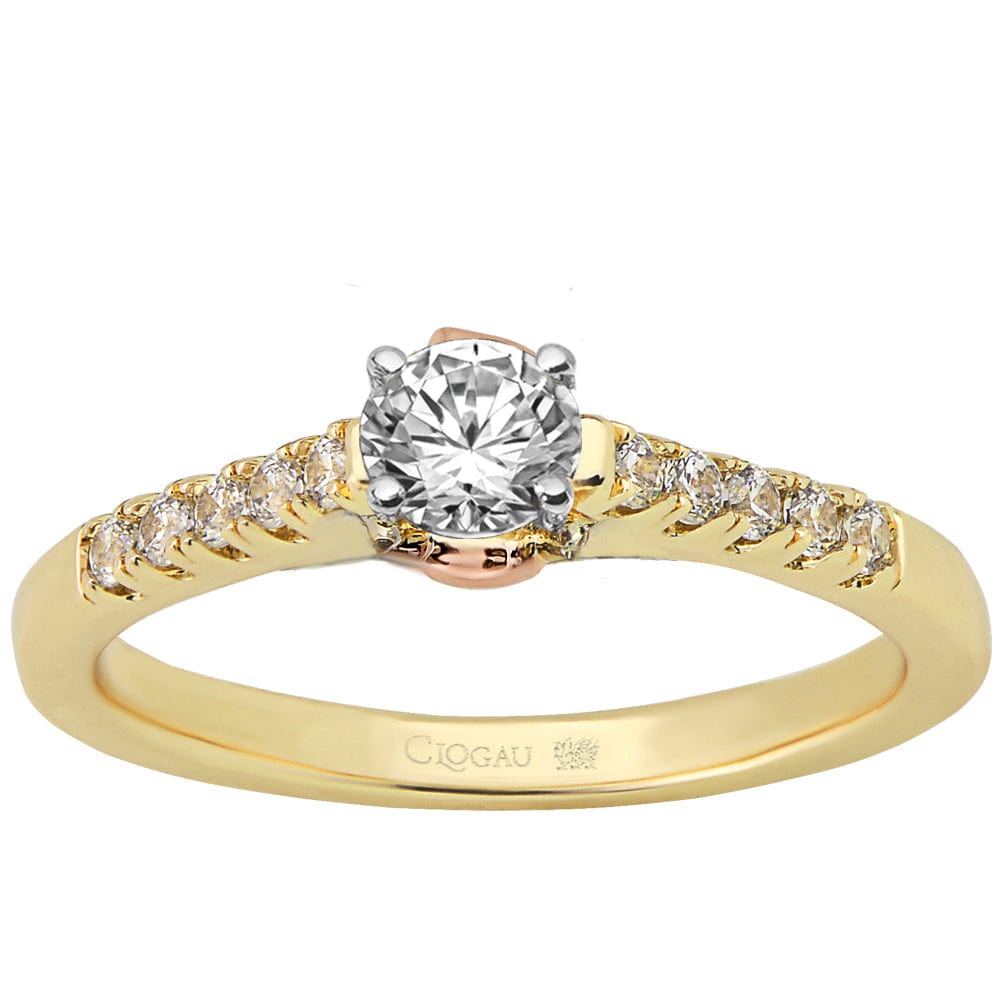 Timeless Love (N) - 9K Yellow with 9K Rose Gold - 0.3 Carat, G Colour, VS1 Clarity, Round Brilliant Cut