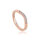 9ct Rose Gold Past Present Future Wedding Ring