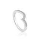 9ct White Gold True Romance Wedding Ring