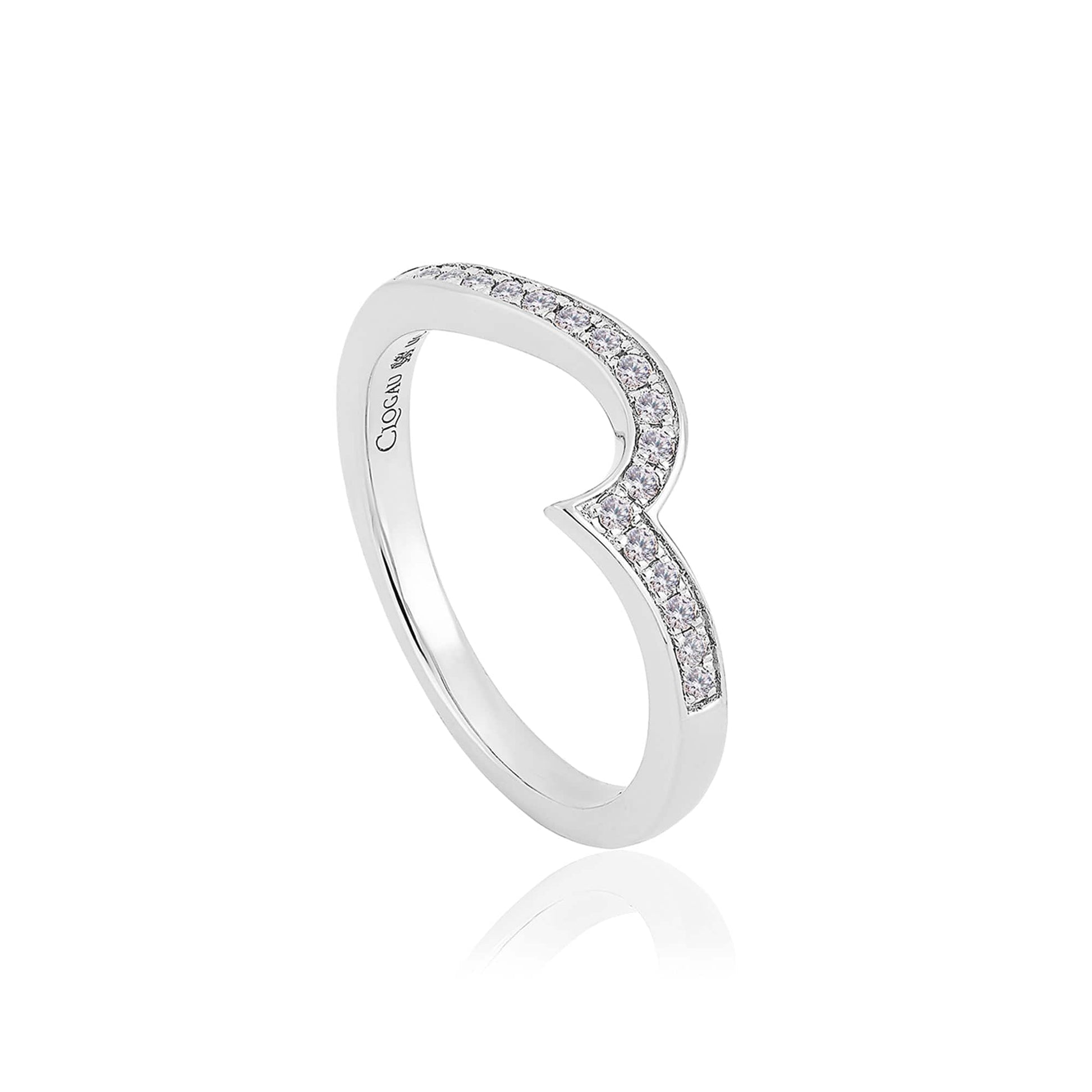 9ct White Gold True Romance Wedding Ring