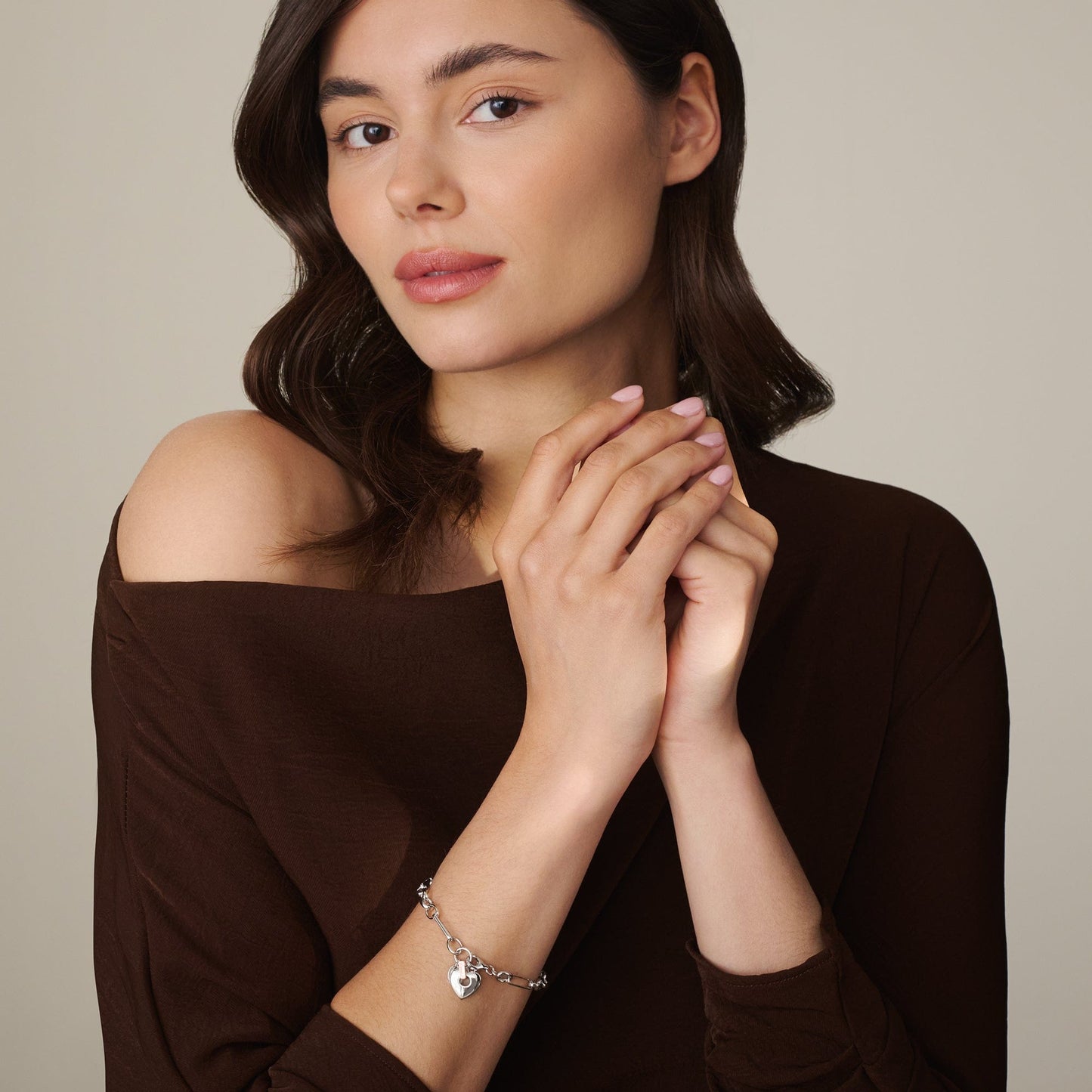 Cariad® Sterling Silver Figaro Bracelet