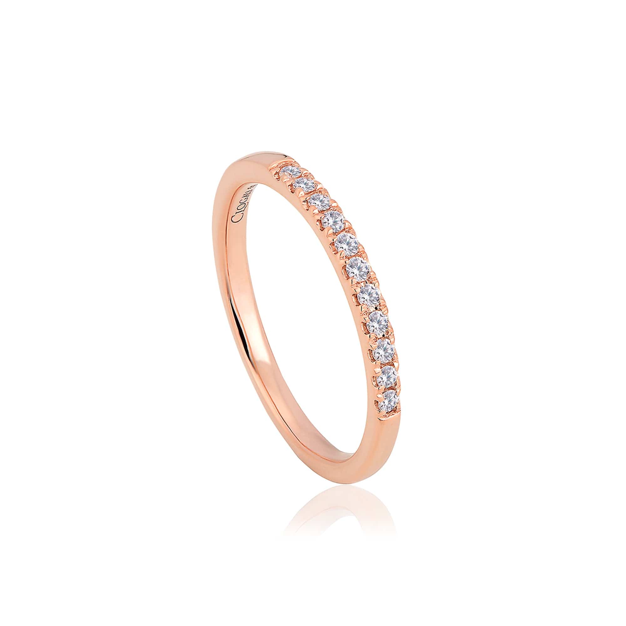 2.18ct Round Cut Lab Created White Sapphire 14k Pink Rose Gold Engraving  Statement Bridal Anniversary Engagement Wedding Ring Size 8.75 - Walmart.com