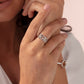 Honey Bee Silver Honeycomb Ring