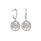 Tree of Life® Silver Circle Drop Earrings