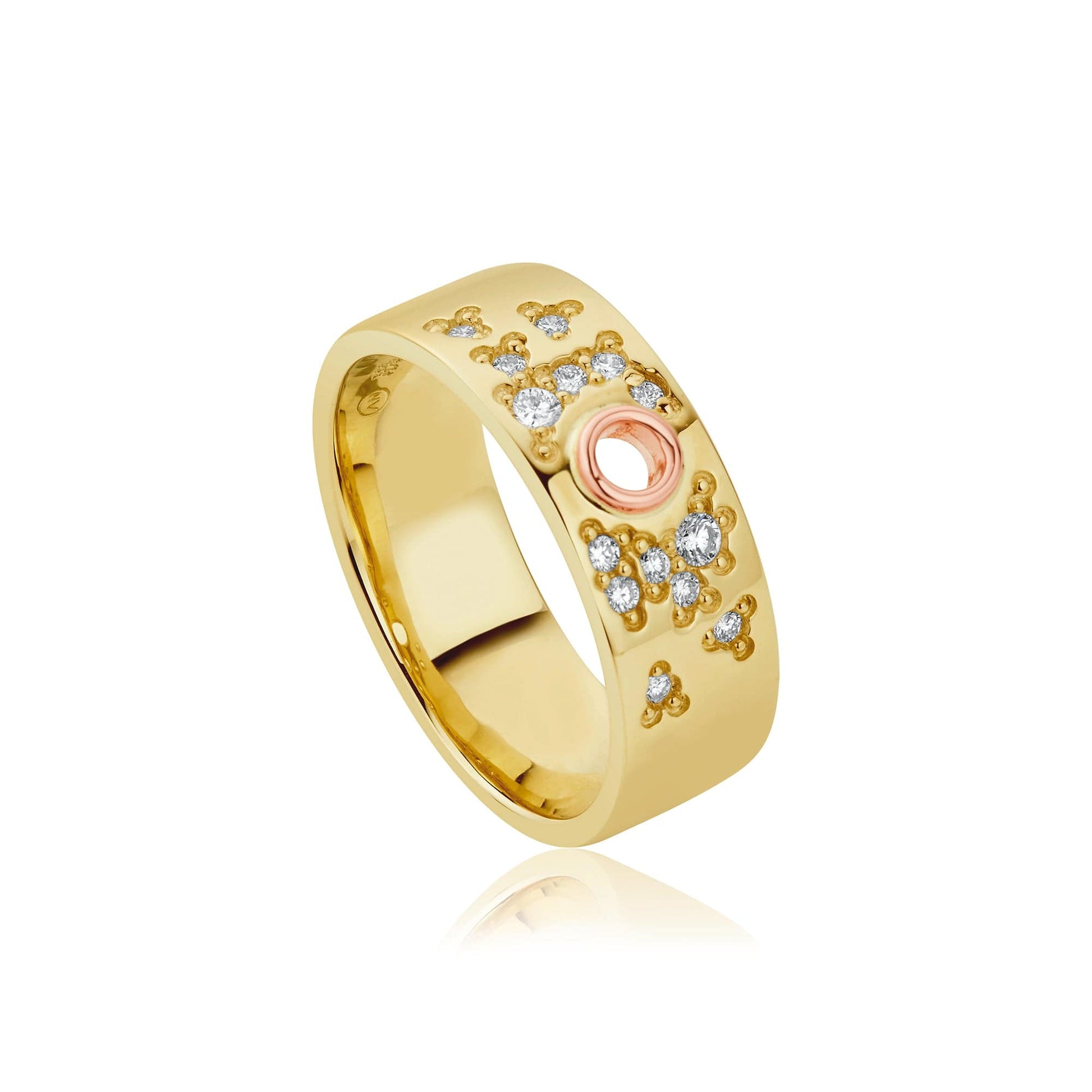 Cariad® Sparkle Gold and Diamond Ring