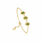 Ivy Leaf Gold and Green Jasper Bracelet