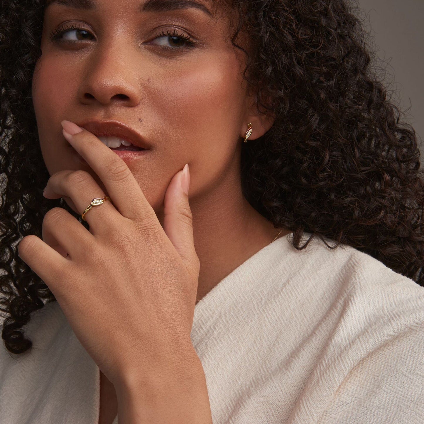 Past Present Future® 9ct Solid Gold Ring with Diamonds