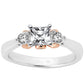 Compose - Past Present Future (K) - 9K White with 9K Rose Gold