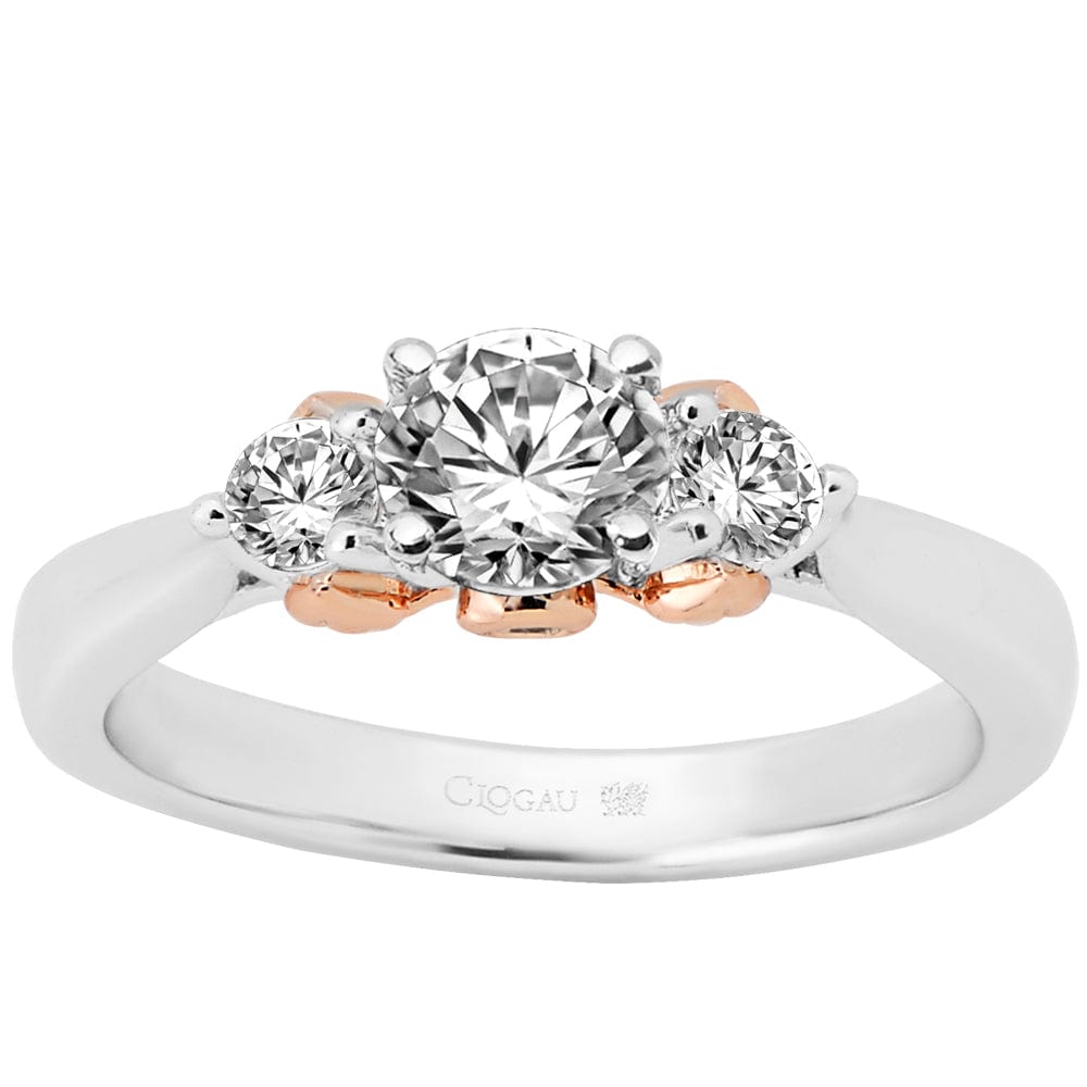Compose - Past Present Future (T) - 9K White with 9K Rose Gold