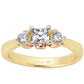 Compose - Past Present Future (K) - 9K Yellow with 9K Rose Gold