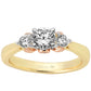 Compose - Past Present Future (K) - 9K Yellow with 9K Rose Gold
